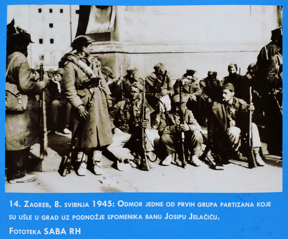 Odmor pod Jelačić-banom, Zagreb