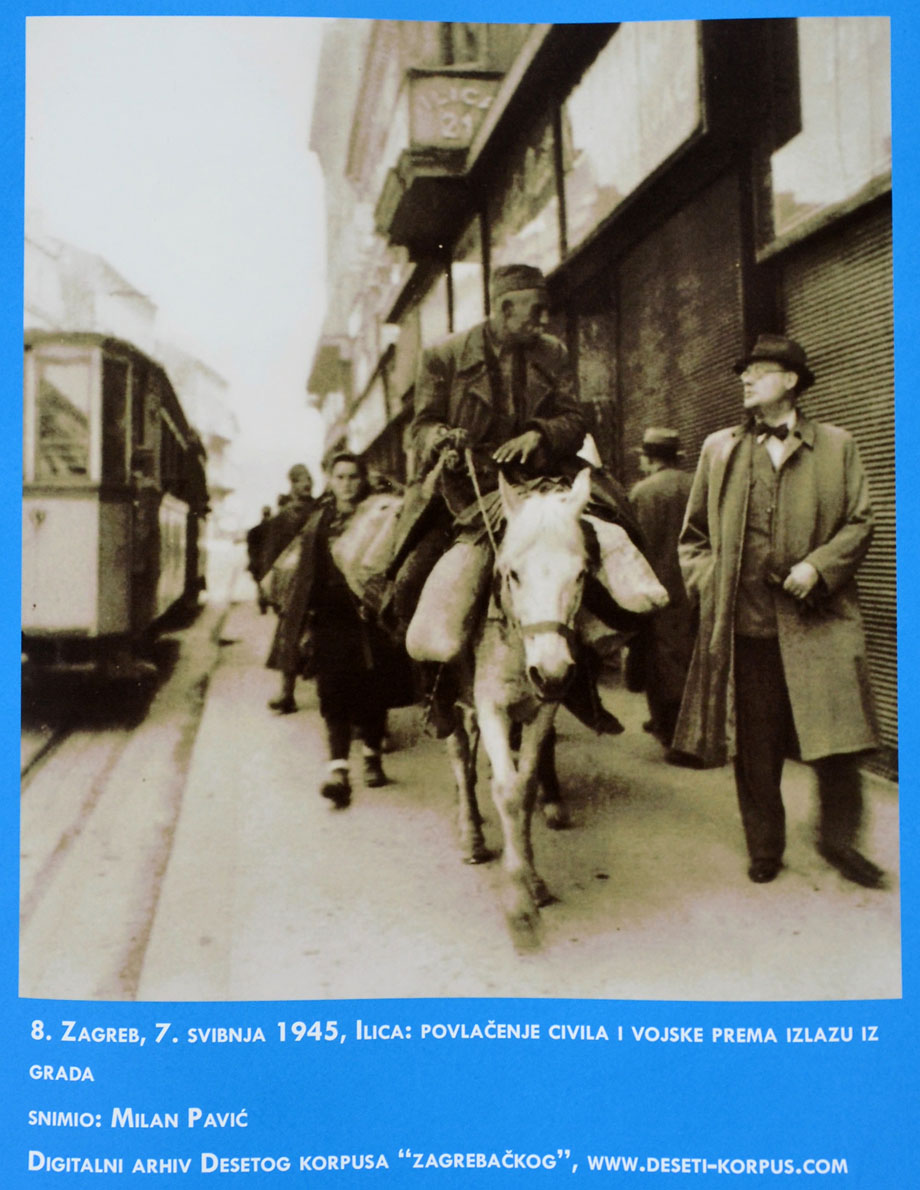 Povlačenje civila, Zagreb