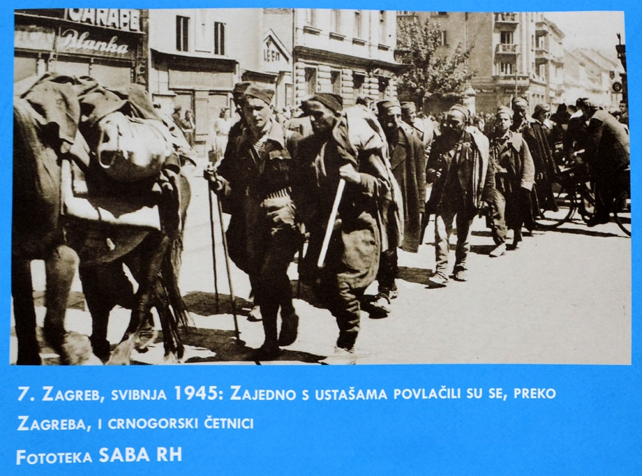 Povlačenje crnogorskih četnika kroz Zagreb