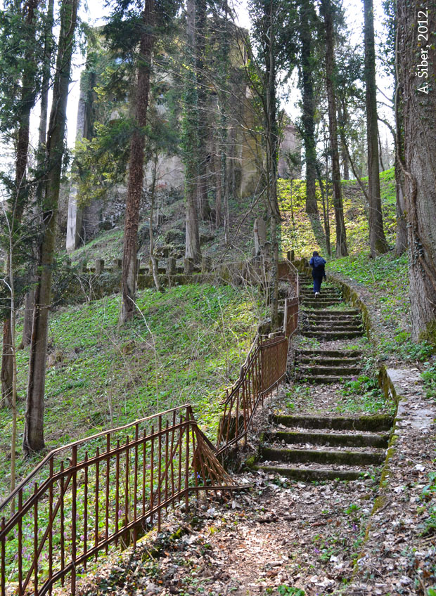 Bosiljevo, dvorac, staza, stepenice