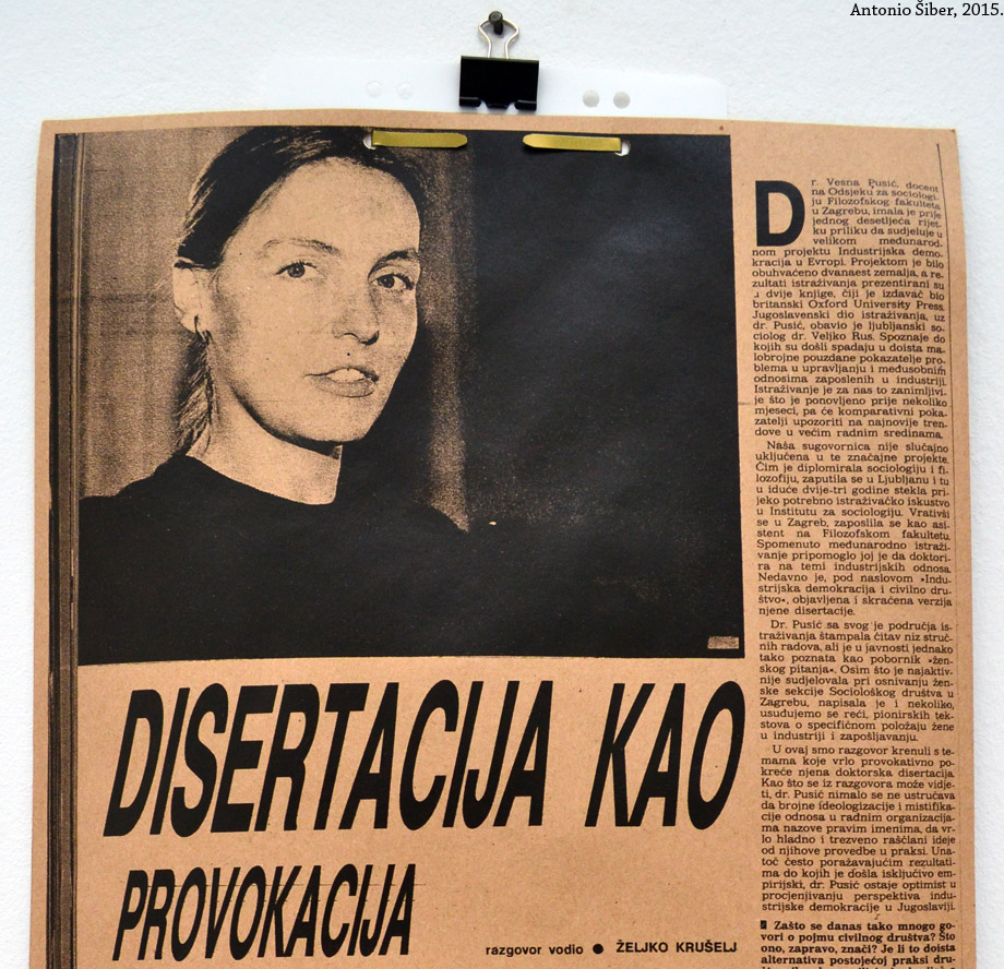 Start. Vesna Pusić.