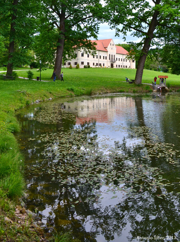 jezero dvorca Lužnica