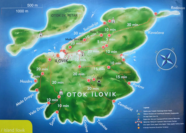 Zemljovid, Ilovik