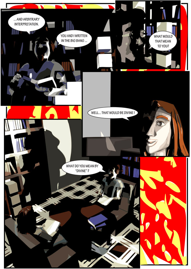 strip, comic, ljudi, knjižnica