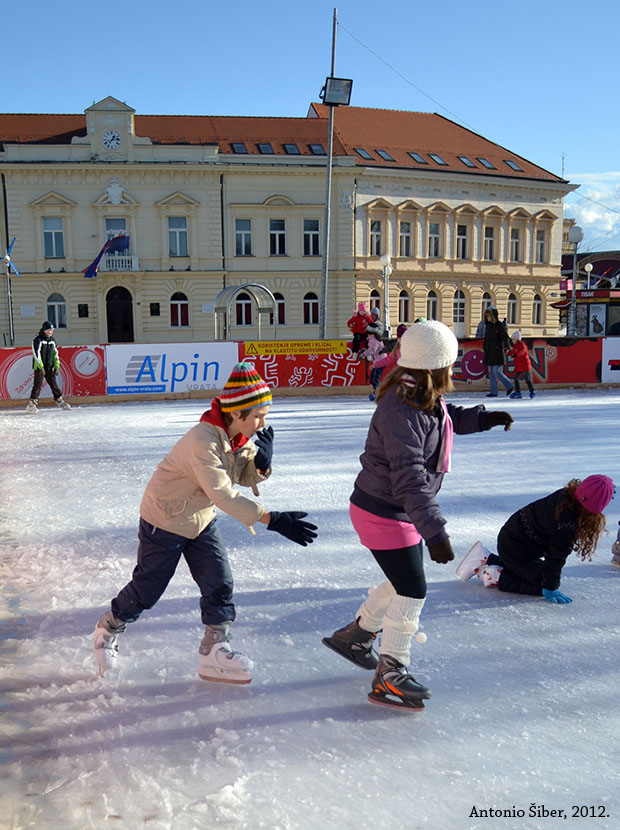 klizanje na koprivničkom trgu