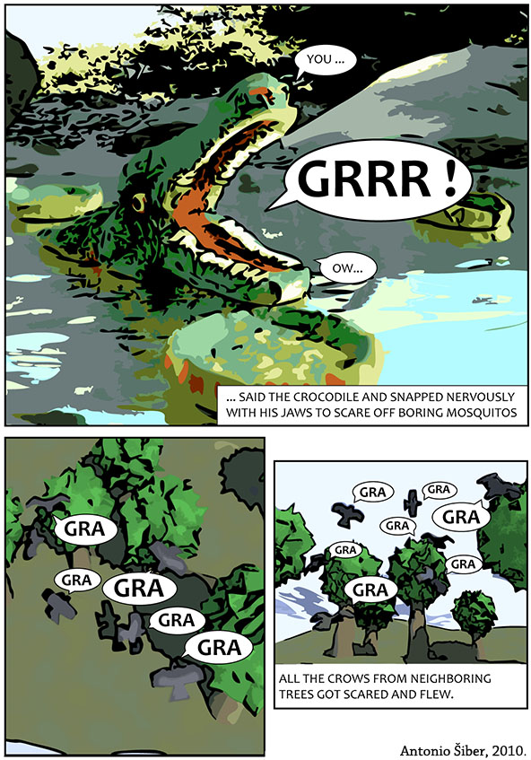 strip, comic, turtle, kornjača, krokodil, jezero