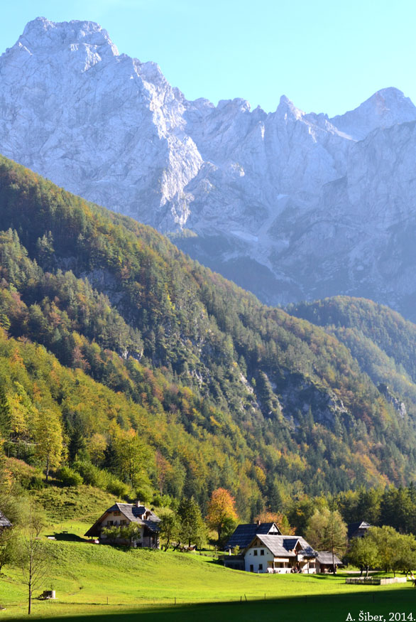 Logarska dolina, zalazak sunca