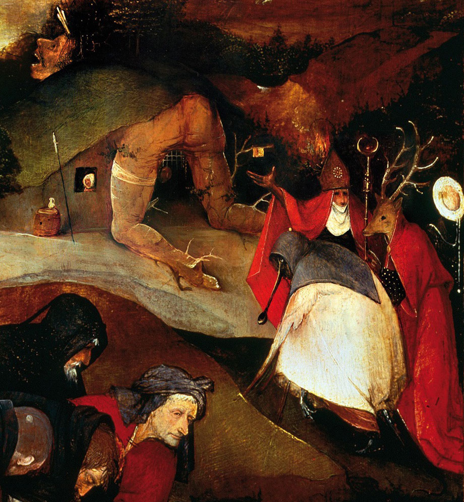 Hieronymus Bosch, Iskušenje sv. Antuna, detalj