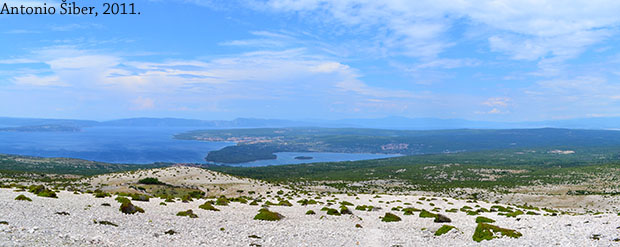 pogled na Prnibu, Krk i Košljun
