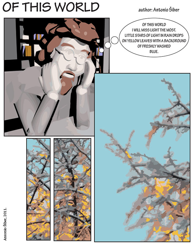 strip, comic, tree, light