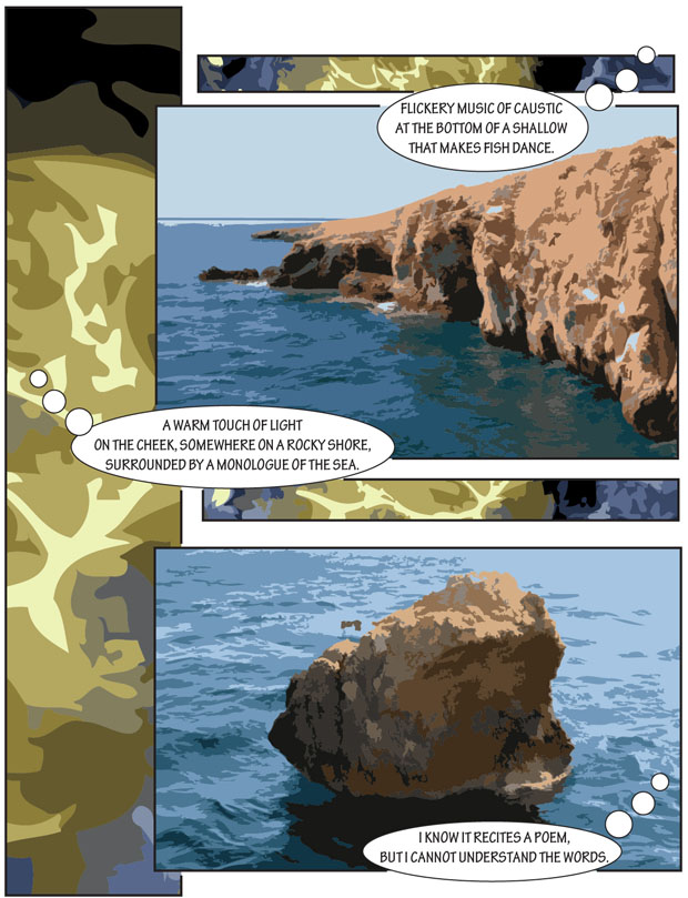 strip, comic, sea, light