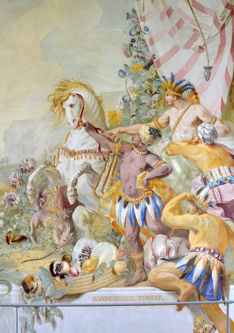 Melk, vrtni paviljon, freske