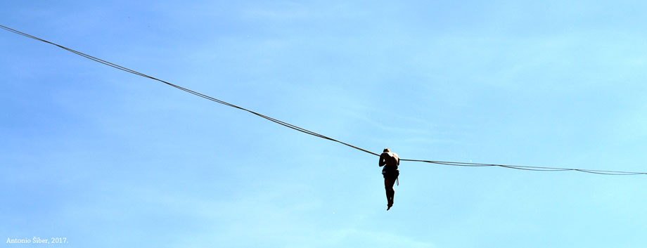 Plesač na užetu. FMF Ljubljana.