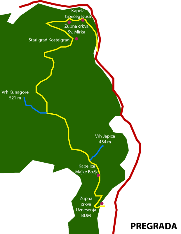 zemljovid Kunagora