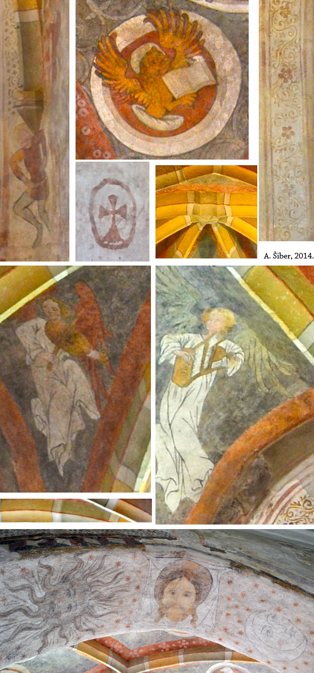 Crkva Sv. Petra, Petrovina, detalji freski