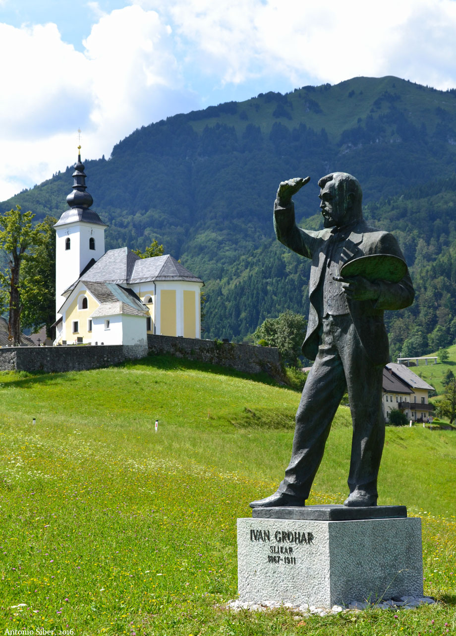 Sorica, spomenik Groharu