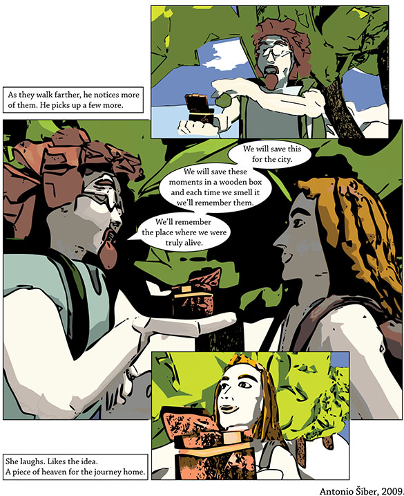 strip, comic, bor, pine