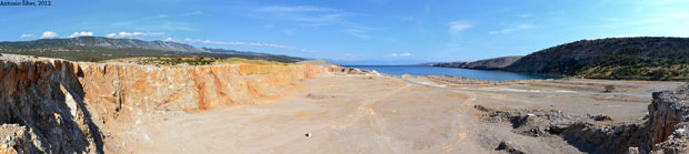 Panorama, kamenolom, Voz