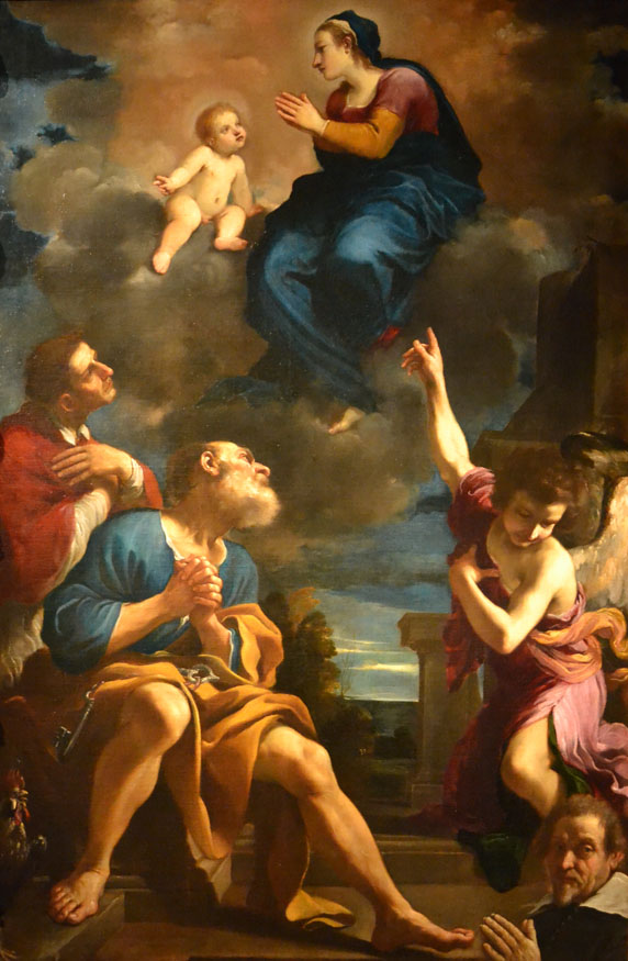 Anđeo, Marija, Guercino