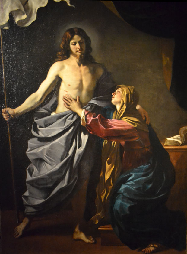 Uskrsli Krist i Marija, The Resurrected Christ Appears to the Virgin, Guercino
