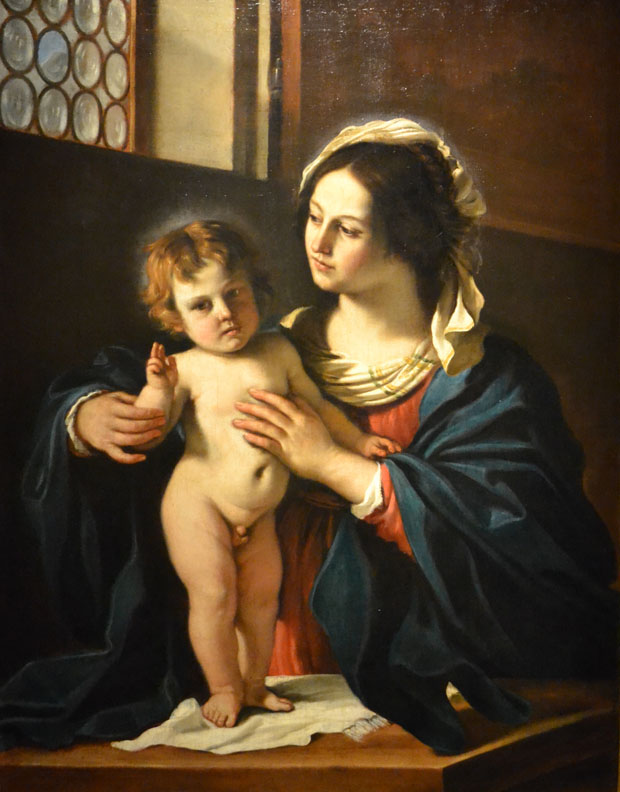 Marija i mali Isus, Guercino