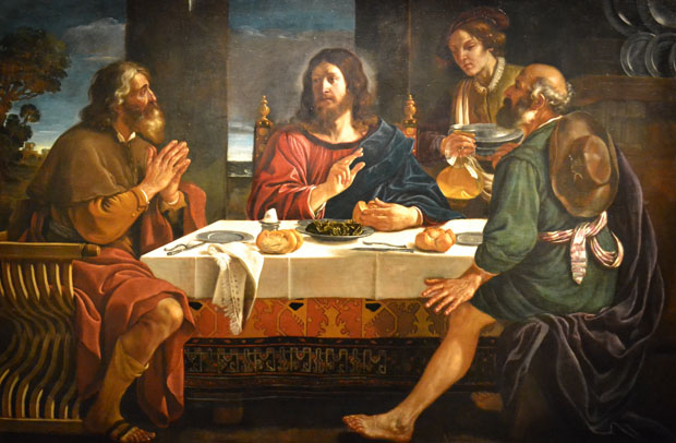 Večera u Emmausu, Guercino