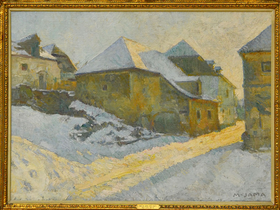 Matija Jama. Vas v zimi.