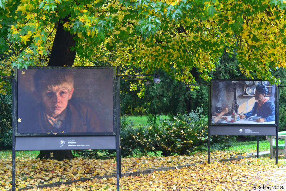 Jakopičevo šetalište. Šantel i Petkovšek.