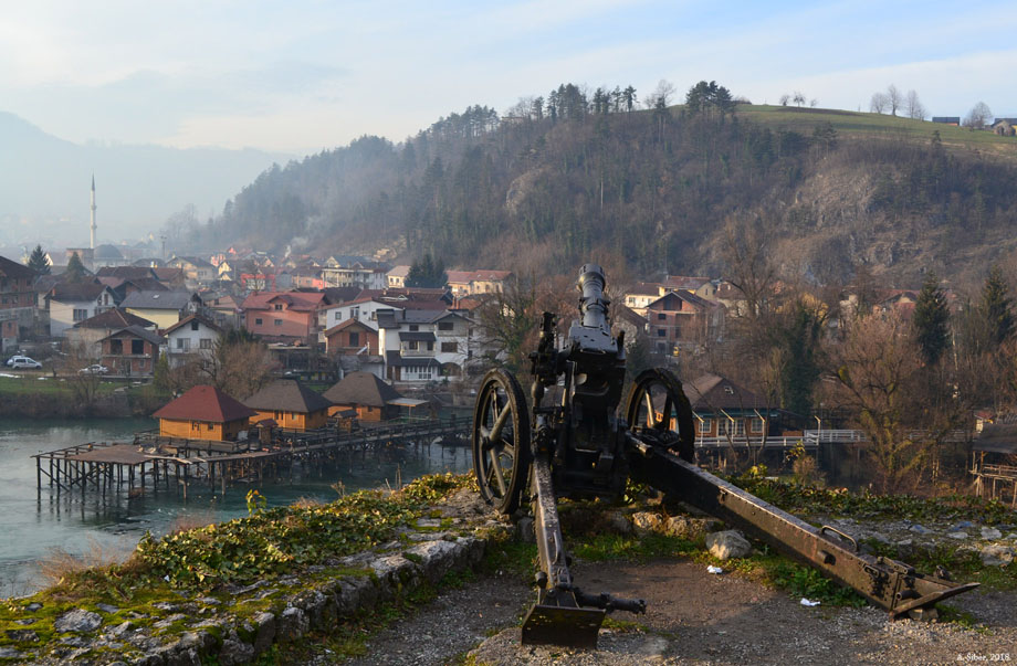 Bosanska Krupa, pogled s tvrđave