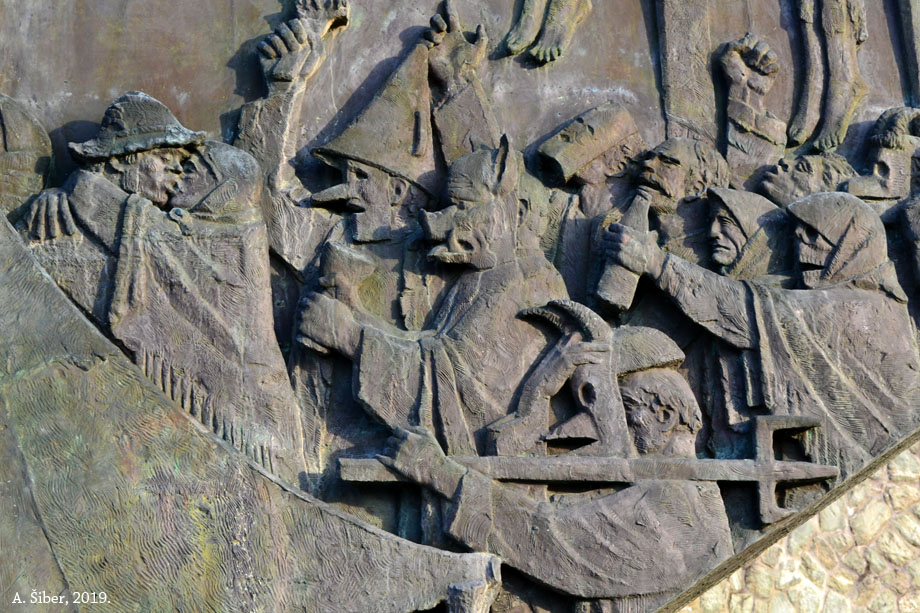 Reljef, detalj. Spomenik Seljačkoj buni u Stubici.