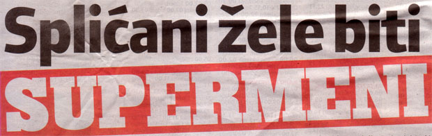 Naslov članka iz Slobodne Dalmacije