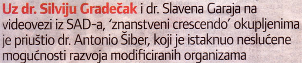 Podnaslov članka iz Slobodne Dalmacije